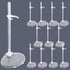 12Pcs Adjustable Doll Stands,Transparent and Lightweight Doll Display Rack Suitable for Different Sizes of Dolls Monsters,Action Figure Stand Doll...