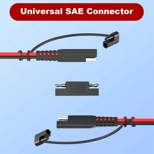 15FT SAE Extension Cable, 12AWG SAE to SAE Extension Cable Quick Disconnect Wire Harness, SAE Connector Cable for Solar Panel, Battery, Motorcycle...