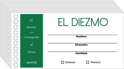 100 Pcs Spanish Church Offering Envelopes 6x3 Inch Spanish Offering Envelope Tithe Envelopes for Church Tithe Donation...