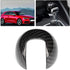 KIMISS Gear Shift Knob Cover, Car Carbon Fiber Gear Shift Knob Head Cover Fit for A3 2012-2018 Left-Hand Driving...