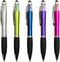 Stylus Pens for Touch Screens, Medium Point Pens with Crystals for Women and Kids Black Ink Pen with Stylus Ballpoint Pens with Comfort Grip for T...