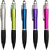Stylus Pens for Touch Screens, Medium Point Pens with Crystals for Women and Kids Black Ink Pen with Stylus Ballpoint Pens with Comfort Grip for T...