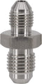 3AN AN3 Male Flare to AN4 Pipe Male Stainless Steel Brake Hose Fitting Adapter Union Connector,Brake and Clutch Adapter Fitting 3/8"-24 to 7/16"-2...