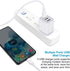 USB Wall Charger Adapter, 18W/3Amp Fast Multiple 3-Ports USB Plug Charger Block Cube Charger Box USB Brick Charging Base Compatible iPhone 15 14 1...