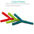 Teether Tubes for Babies 3-6 Months, 3 Pack Silicone Hollow Chew Tube Toy for Autistic Children, Y Shape Chewable Straw Baby Teether Toys for Infa...