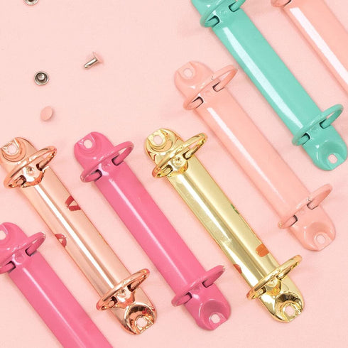 Craftelier - Kit of 2 Mechanisms for 2-Ring File Cabinets | Size Approx.12,2 cm - Ring Diameter 3,17 cm - Distance Between Rings 8 cm | Includes 4...