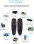 BL Air Mouse Remote Control, Voice Remote 2.4G RF Wireless Remote Control with 6-Axis Gyroscope IR Learning, USB Air Mouse Remote for PC Smart TV ...