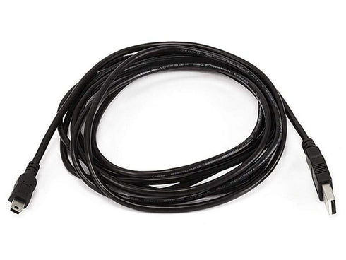 Monoprice 10-Feet USB A to mini-B 5pin 28/28AWG Cable (103897) Black...