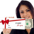 Holiday Currency Envelopes Money Envelopes for Cash Gifts 2.88 x 6.5 Inch Red Bow Design Envelopes Ideal for Cash Check Coin Mailing Gifts Busines...