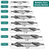 8Pcs HSS Center Drill Bits Set 60-Degree Angle Combined Countersink Drill Bit Tool High Speed Steel Countersink Tools for Lathe Mill Metalworking ...