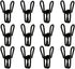 20 Pcs 2 Inch Black Chip Clips, PVC Coating High Elasticity Strength Steel Clothes Pins, Food Clips and Bag Clips...