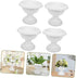 Amosfun 4pcs Roman Flower Pot Pedestal Planter Outdoor Planters Plastic Plants for Outdoors Grecian Urn Planter Flower Decor Plastic Plant Pot Ret...