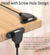 Guo USB Charging Extension Cable Male to Dual Female, USB 2.0 Charging Port 1 to 2 Panel Mount with Screw Hole, Used for Furniture/Mobile Phones/P...