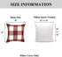 YOUR SMILE Christmas Retro Farmhouse Buffalo Tartan Chequer Plaid Cotton Linen Decorative Throw Pillow Case Cushion Cover Pillowcase for Sofa,Set ...