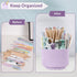 SKYDUE 360 Degree Rotating Desk Organizer, Dual-Purpose Pencil Pen Holder for Desktop, Rotating Desk Pen Organizer with 5 Slots Purple...