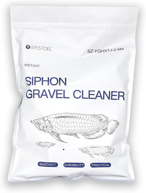 Fish Tank Cleaning Essentials: 8.5ft Aquarium Vacuum, Gravel Vacuum, and Siphon Pump for a Spotless Aquarium...