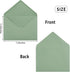 50 Pieces Sage-Green A7 Envelopes Greeting Card Envelopes 5.24 x 7.24 Inches for 5 x 7 Wedding Invitation Cards, Greeting Cards, Birthday Baby Sho...