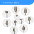 20 Pcs Diamond Burr Set, Stone Carving Sets Diamond Mounted Grinding Bits with 1/8'' Shank for Dremel Rotary Tools (60 Grit)...