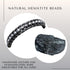 Hematite Therapy Bracelet Men and Women Natural Pain Relief and Healing Stones Beaded Hematite Bracelet, One Size, Stone Hematite...