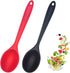 2 Pcs Silicone Nonstick Mixing Spoon, Silicone Spoons for Cooking Heat Resistant, Cooking Utensil for Kitchen Cooking Baking Stirring Serving (Red...