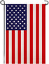 Burlap American 4th of July Garden Flag, United States Stars and Stripes Patriotic US Garden Flag, Double Sided, Perfect Decor for Outdoor Yard Po...