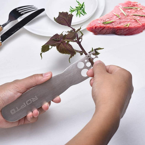 Herb Stripper - Efficient Kale, Chard, Collard Greens Leaf Remover Tool | LooseLeaf Herb Stem Remover for Leafy Greens...