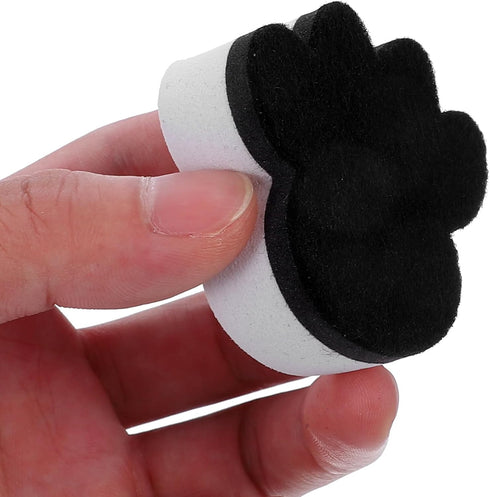 Tofficu Magnetic White Board Erasers, 10pcs Paw Print Dry Erase Eraser Chalkboard Cleaner Cartoon Whiteboard Erasers Classroom Teacher Supplies fo...