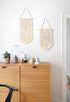 Mkono 2 Pcs Macrame Wall Hanging Boho Wall Art Decor Woven Chic Bohemian Room Decor for Bedroom Nursery Living Room Dorm Apartment, Small Size 13"...