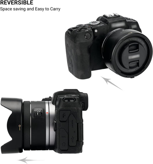 Lens Hood for Canon RF 16mm F2.8 STM Lens on EOS R6 R5 RP R Camera, Reversible Lens Shade Replace Canon EW-65C Lens Hood, Compatible with 43mm Fil...