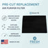 Activated Carbon Replacement Filter Compatible With Whynter Portable Air Conditioner Models ARC-14S, ARC-14SH & ARC-141BG (ARC-CF-14S)...