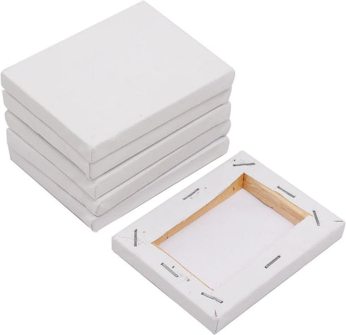 Mini Stretched Canvas 3.5x2.75 Inch Small Blank Canvas Pack of 12...