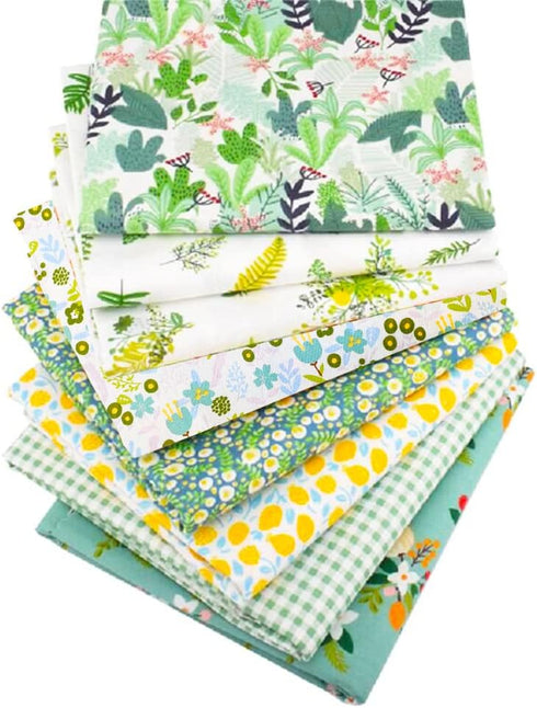 Fat Quarters Fabric Bundles, 8 Pcs 100% Cotton 19.69” x 19.69” (50 x 50cm) Precut Quilting Fabric Squares Sheets for DIY Patchwork Sewing Quilting...