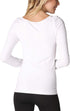 NIKIBIKI Women Seamless Long Sleeve Scoop Neck Top, Made in U.S.A, One Size...
