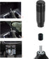 Lunsom Short Weighted Shifter Knob, Aluminum Alloy Shifter Head Lever Shifting Handle Car Gear Stick Knobs with 3 Adapters Fit Most Auto Manual Tr...