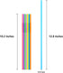 100 Pcs Colorful Flexible Plastic Straws, Disposable Bendy Straws, 10.2" Long and 0.23'' Diameter, BPA-Free...