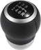 ACROPIX Black Faux Leather 6 Speed Manual Gear Shift Knob Stick Shifter Lever Head Ball Fit for Subaru Impreza WRX STI 2009-2021 - Pack of 1...
