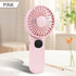 Mini Fan Handheld, Handheld/Neck/Desk 3 in 1 Rechargeable Small Portable Fan for Travel, 2400mAh Battery Operated Fan with LED Display, 180° Folda...