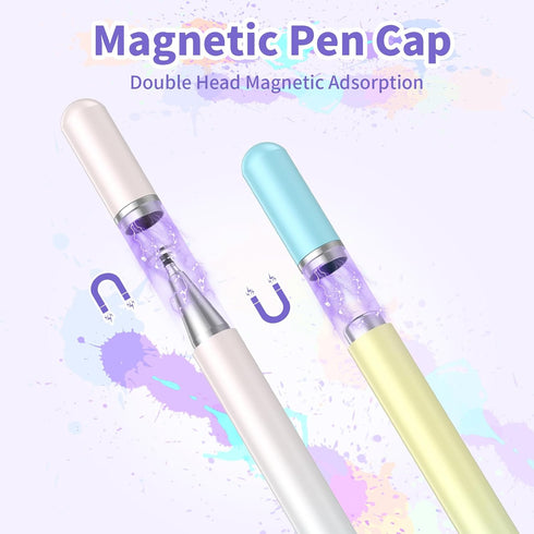 Stylus Pen for Touchscreen, High Accuracy Disk Stylus Pen for iPad with 3 Replaceable Tips Compatible with Tablet/iPad/Android/iPhone and All Touc...