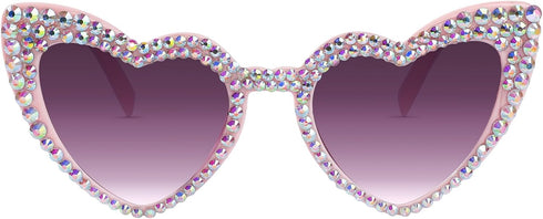 YOGFIT Heart Sunglasses for Women Fashion Classic Love Eye Protection Sunglasses Vintage Cute Heart Sunglasses...