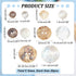 PH PandaHall 100pcs Natural Shell Buttons, 2-Hole Sewing Buttons 10/12/15/20/25mm Round Shell Buttons Craft Seashell Buttons for Cloth Coats Suits...