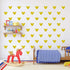 24PCS Cartoon Mickey Mouse Head Wall Sticker Baby Nursery Cute Animal Wall Decal Children Room, Wall Art Easy Removable (Yellow, Vinyl PVC Materia...