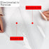 Electrostatic Absorption Countertop Protective Film 17.3inch*16.4FT Transparent No Glue Removable Oil-proof Contact Paper for Horizontal Smooth Su...