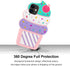 Cute Case Compatible with iPhone 11 Case, Ice Cream Funny 3D Cartoon Cupcakes Shaped Soft Silicone Full Protection Shockproof Cases Cover for Girl...