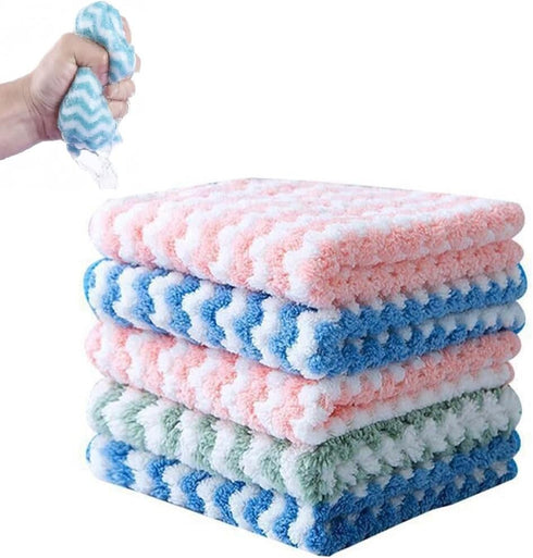 Usondeals Straseapoit Microfiber Cleaning Rag, Super Absorbent Microfiber Cleaning Cloths, Multifunction Reusable Scouring Towel Pads for Kitchen,...