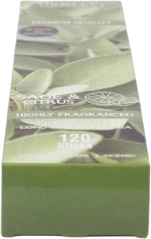 Hosley® 120-Pack Fragrance Incense Sticks for Aromatherapy and Relaxation Fresh and Zesty Scent Collection Uplifting Aromas for a Fresh and Positi...