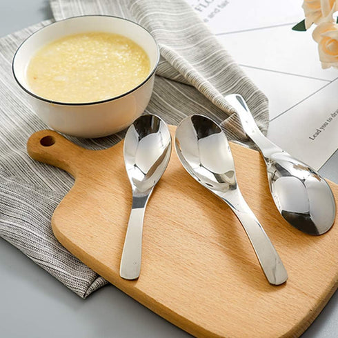 Stainless Steel Spoon, Soup Spoon, Coffee Spoon, Desert Spoon, etc. Light Weight and Small Size Especially Suitable for Toddlers, Children, Espres...