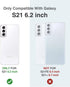 SURITCH for Samsung Galaxy S21 Case 6.2 Inch (Only), (2 Front Frames) Full-Body Heavy Duty Rugged Shockproof Phone Cover with Built-in Screen Prot...