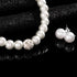 Brishow Wedding Pearl Necklace Set Silver Bridal Crystal Necklaces Earrings Bracelet Sets Rhinestone Brides Necklace Chain Jewelry Sets for Women ...