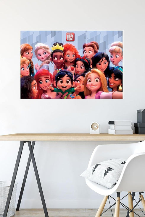 Trends International Disney Wreck It Ralph: Ralph Breaks The Internet - Princess Wall Poster, 22.375" x 34", Premium Unframed Version...