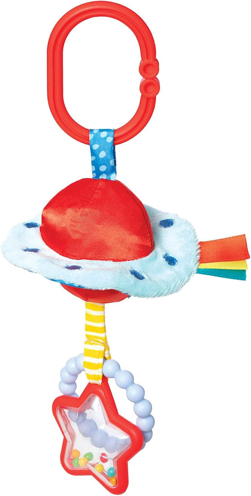 Manhattan Toy UFO Clip-on Baby Travel Toy with Rattles and Teethers Small...
